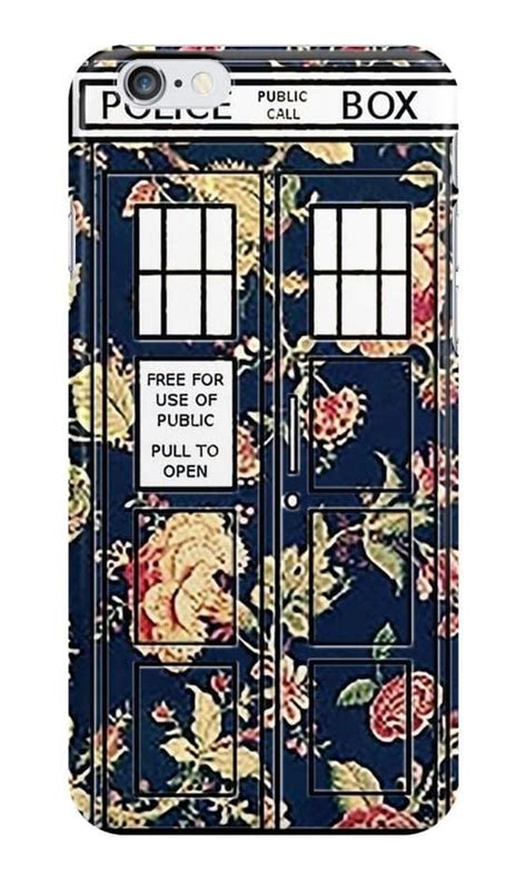 Floral Tardis Case 25 29 Phone Cases For The True Whovians At