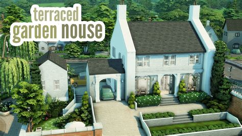 Terraced Garden House The Sims 4 Speed Build Youtube