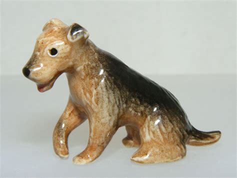 Klima Miniature Porcelain Animal Figures Pair Of Mini Welsh Terriers X072
