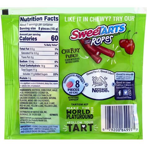 Sweet Tarts Candy Extreme Sour Chewy Share Pack 4 Oz Instacart
