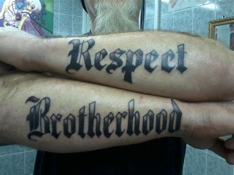 Brotherhood Tattoo Respect Respect Tattoo Tattoos With Meaning