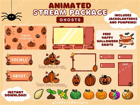 This Animated Halloween Stream Package Listing Includes All Of The
