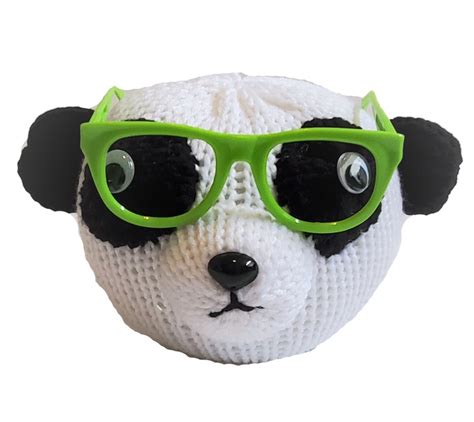Addi Knitting Machine Pattern Panda Bear Eyeglass Holder Addi Etsy