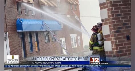 Downtown Fire Hits Four Businesses In Wv City Firehouse