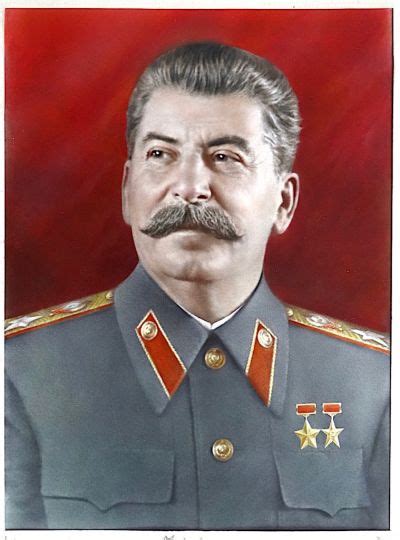 Propaganda Portrait Joseph Stalin Father Of Nations The Eye Of