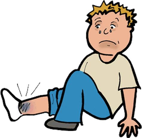 Clip Art Freeuse Common Sports Injuries Kids Get During Sprained