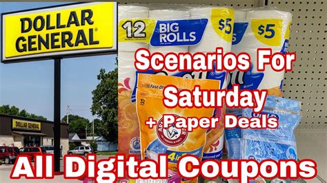 Dollar General Scenarios For Saturday 8/29 - All Digital Coupons =As