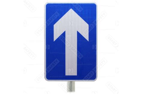 One Way Traffic Sign Post Mounted Diagram 652 R2