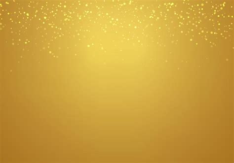 Abstract Falling Golden Glitter Lights Texture On A Gold Gradient