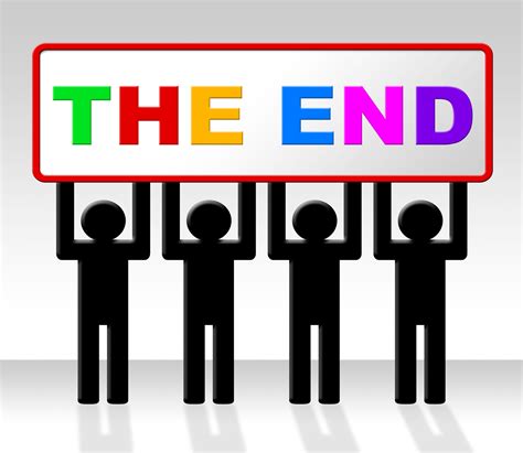 Free Photo The End Represents Final Finale And Conclusion Conclusion
