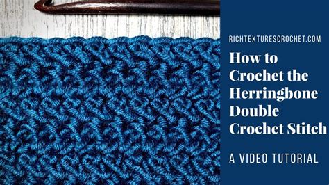 Herringbone Double Crochet Stitch How To Crochet Youtube Double