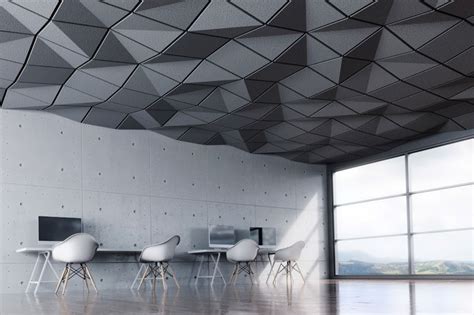 Ceiling texture is the design or pattern which is created on the vault of a room to make it look 7. Geometrically Textured Ceiling Tiles : ceiling tile