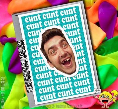Cunt Card Upload Your Own Pic Photo Image Personalised Card