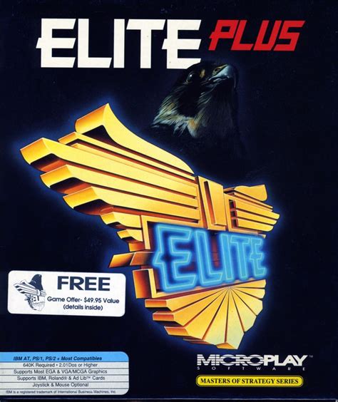 Elite Plus 1991 Box Cover Art Mobygames