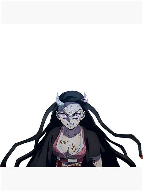 Nezuko Angry Poster By Snailhunter66 Redbubble