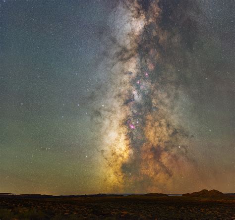Milky Way Panorama Taken Near Page Az High Resolution