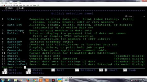 Ibm Mainframe All Basic Commands Using Ispf Youtube