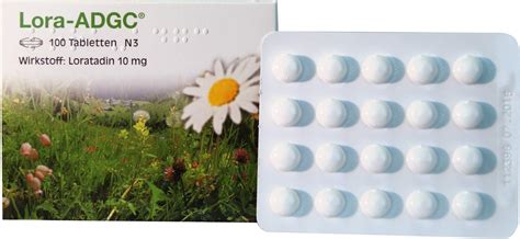 Es behandelt die beschwerden bei allergisch bedingtem. Lora-ADGC Antiallergikum 100 Tabletten kaufen ...