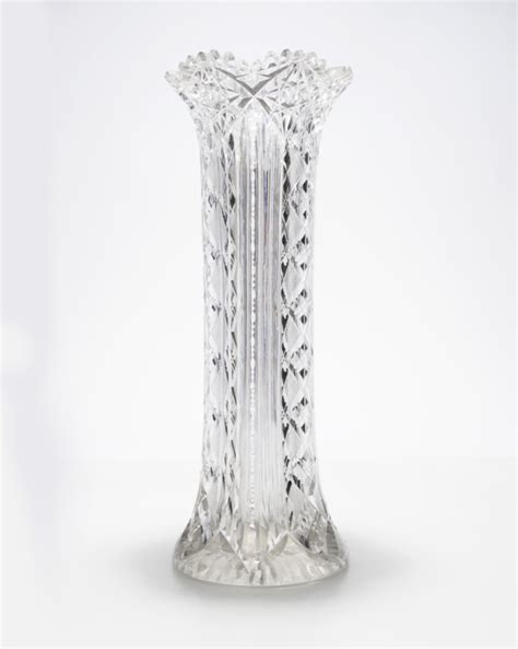 Lot An American Brilliant Cut Glass Vase