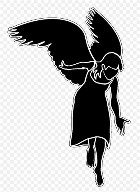 Silhouette Cherub Angel Png X Px Silhouette Angel Art Beak Bird Download Free