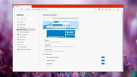 How To Customize The New Tab Page In Chromium Microsoft Edge