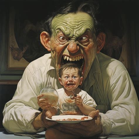 Saturn Devouring His Son By Norman Rockwell R Midjourney