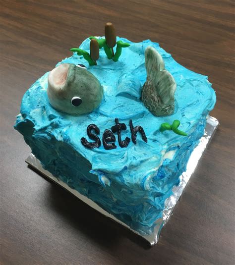 Fish Birthday Cakes Adults Fly Fishing Cake