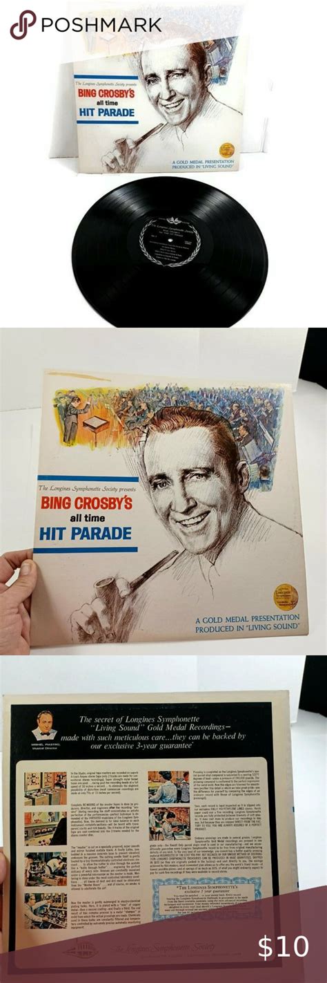 Bing Crosby All Time Hit Parade Longines Symphonette Society Record Minor Wear In 2022 Crosby