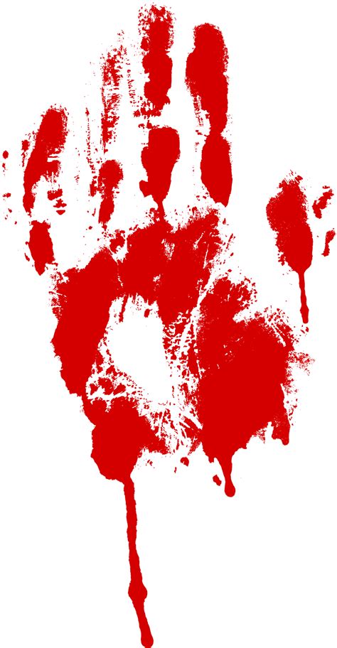 Bloody Handprint Transparent