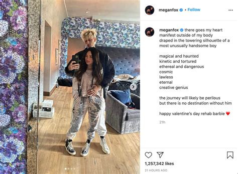 Machine Gun Kelly And Megan Fox Share Giant Red Flags On Valentines Day