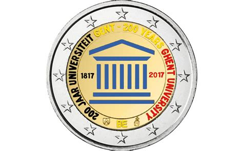 Belgium 2 Euro 2017 Ghent Coloured Colored 2 Euro Coins Eurocoinhouse