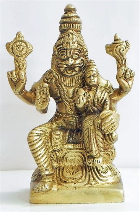 Narasimha Avatar With Lakshmi On His Lap Incarnation Of Vishnu