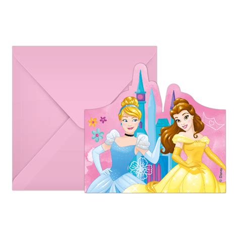 Invitaciones De Las Princesas Disney Cenicienta Y Bella Unidades My