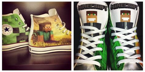 My Friend Makes Custom Converse Sneakers Here Is His Take On Minecraft