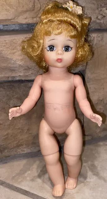 Madame Alexander Bent Knee Doll Nude Blonde Hair Blue Eyes