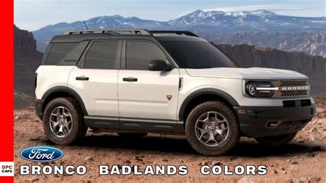 2021 Bronco Sport Badlands Colors Youtube