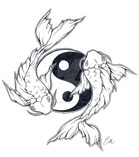 Yinyang Koi Fish Tattoo Design By Les Belles Soeurs On Deviantart