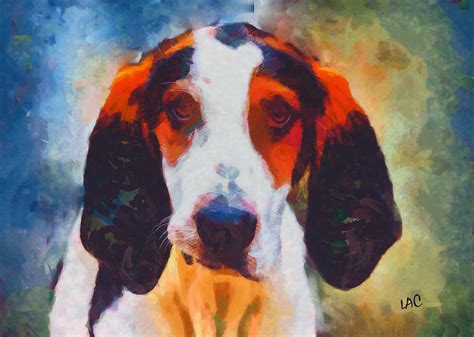 Treeing Walker Coonhound Painting By Doggy Lips