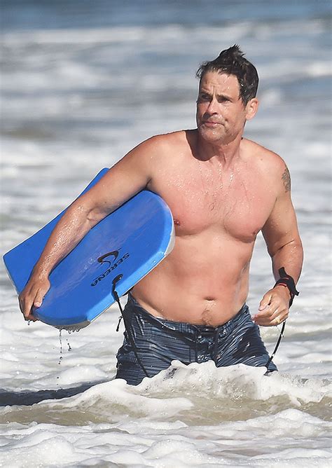 rob lowe goes shirtless boogie boarding with hunky son matthew hot sex picture