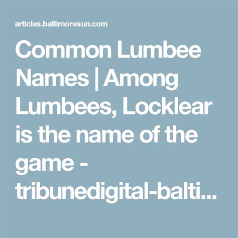 Common Lumbee Names Among Lumbees Locklear Is The Name Of The Game