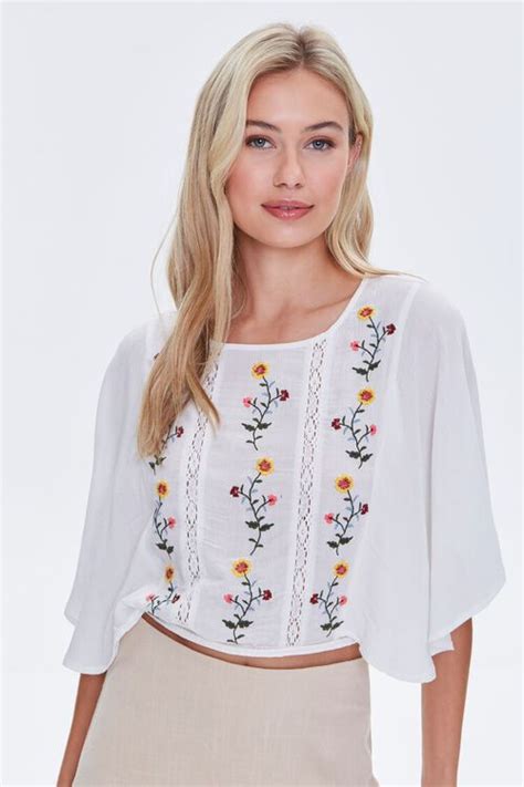 Floral Embroidered Top Image 1