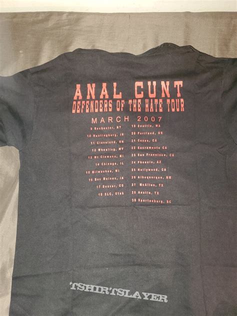 anal cunt defenders of the hate tour tshirtslayer tshirt and battlejacket gallery