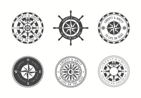 Vector Nautical Chart Badges 86436 Vector Art At Vecteezy