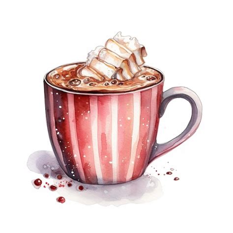 Premium Ai Image There Is A Cup Of Hot Chocolate With Whipped Cream On Top Generative Ai