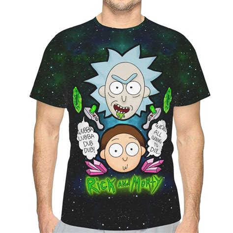 Buy Rick And Morty Mens Shirt Fashion 3d Printed Funny Graphic Crew Neck T Shirt Adult Short