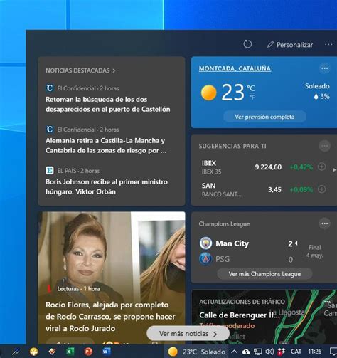 Como Quitar Noticias E Intereses De La Barra De Tareas De Windows 10