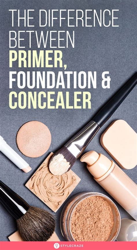 What Is The Difference Between Primer Foundation And Concealer With
