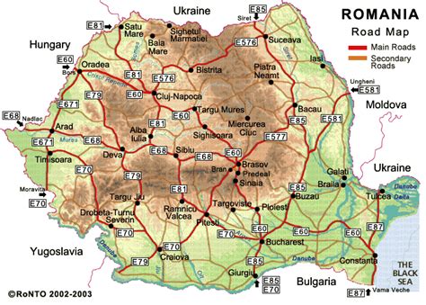 Harta Romaniei Orase