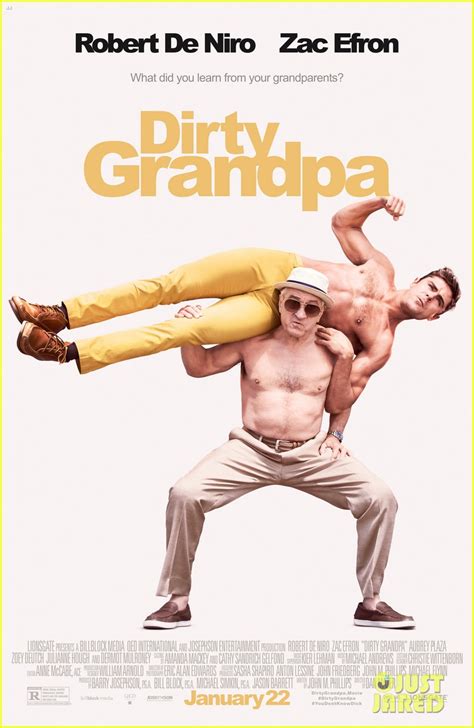 Zac Efron Raves About Shirtless Robert De Niro On Dirty Grandpa Poster Photo