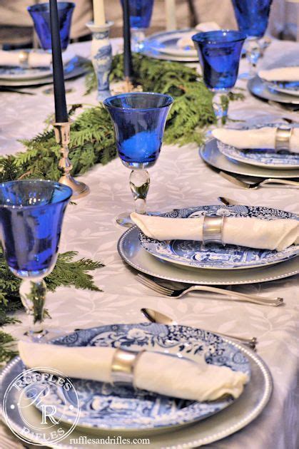 For The Love Of Blue And White A Christmas Tablescape In 2023